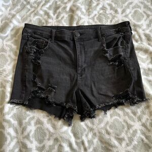American eagle black shorts